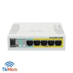 سوییچ هوشمند 5 پورت میکروتیک RB260GSP با PoE